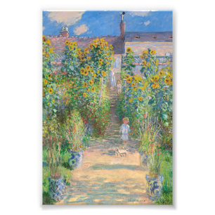 The Artist's Garden at Vétheuil by Claude Monet Photo Print