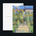The Artist's Garden at Vetheuil by Claude Monet Postcard<br><div class="desc">"The Artist's Garden at Vetheuil" (1881) by Claude Monet is an exquisite impressionistic painting that captures the beauty of a young girl standing on a path in Monet’s garden in Vetheuil, a suburb of Paris. The girl is surrounded by tall, blooming yellow sunflowers, a vibrant symbol of the summer season....</div>