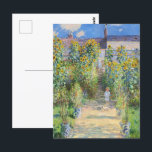 The Artist's Garden at Vetheuil by Claude Monet Postcard<br><div class="desc">"The Artist's Garden at Vetheuil" (1881) by Claude Monet is an exquisite impressionistic painting that captures the beauty of a young girl standing on a path in Monet’s garden in Vetheuil, a suburb of Paris. The girl is surrounded by tall, blooming yellow sunflowers, a vibrant symbol of the summer season....</div>