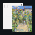 The Artist's Garden at Vetheuil by Claude Monet Postcard<br><div class="desc">"The Artist's Garden at Vetheuil" (1881) by Claude Monet is an exquisite impressionistic painting that captures the beauty of a young girl standing on a path in Monet’s garden in Vetheuil, a suburb of Paris. The girl is surrounded by tall, blooming yellow sunflowers, a vibrant symbol of the summer season....</div>