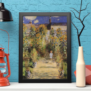 The Artist's Garden at Vetheuil by Claude Monet Poster