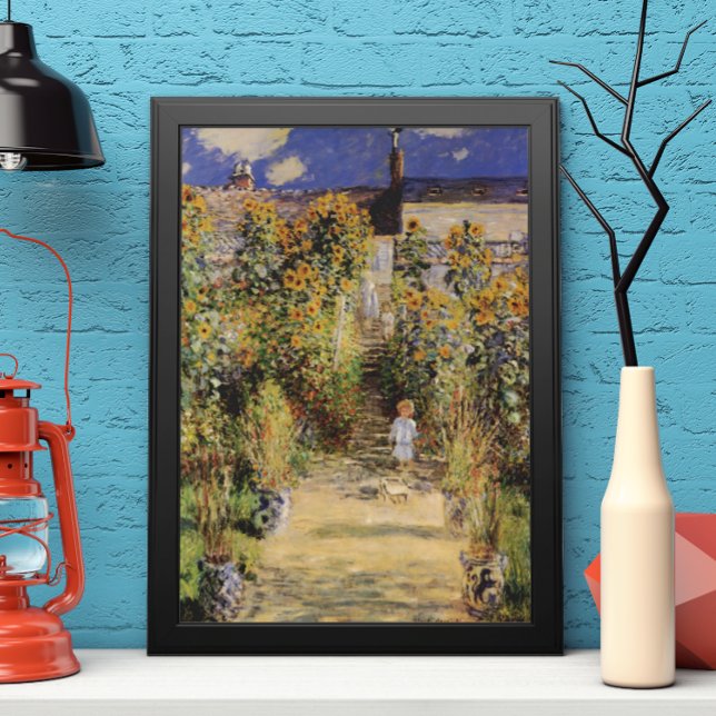 The Artist's Garden at Vetheuil by Claude Monet Poster (Creator Uploaded)