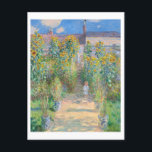 The Artist's Garden by Claude Monet Painting Postcard<br><div class="desc">The Artist's Garden at Vétheuil (1881) by Claude Monet.</div>