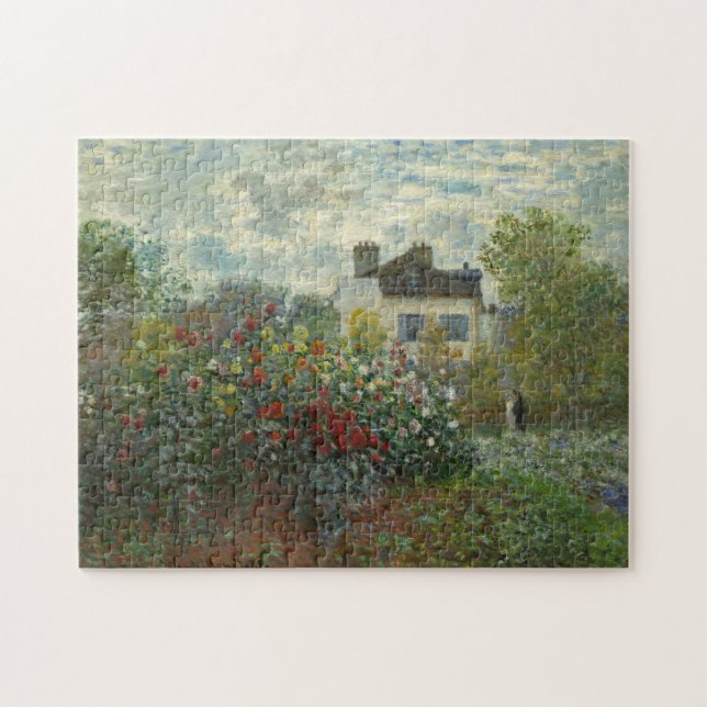 The Artist's Garden in Argenteuil Claude Monet Jigsaw Puzzle (Horizontal)