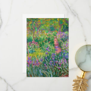 The Artist's Garden in Giverny by Claude Monet Thank You Card