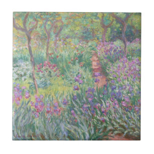 "THE ARTIST'S GARDEN" MONET FINE ART CERAMIC TILE