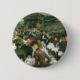 The Artist's Ladies by James Tissot, Vintage Art 6 Cm Round Badge
