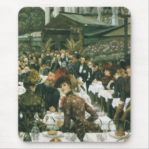 The Artist's Ladies by James Tissot, Vintage Art Mouse Pad