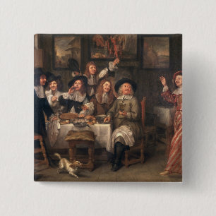 The Artists' Meal 15 Cm Square Badge