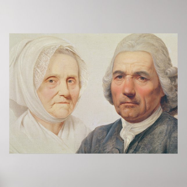 The artist's parents (oil on canvas) poster (Front)