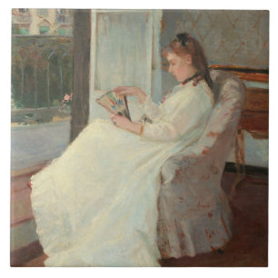 The Artist's Sister at a Window, 1869 Ceramic Tile