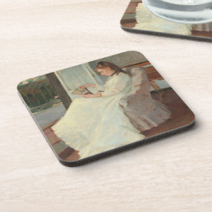 The Artist's Sister at a Window, 1869 Coaster