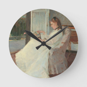 The Artist's Sister at a Window, 1869 Round Clock