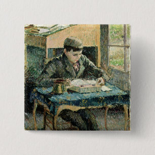 The Artist's Son, 1893 (oil on canvas) 15 Cm Square Badge
