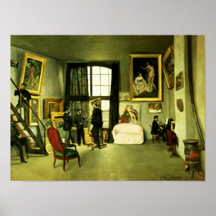 The Artist's Studio, 1870 Poster