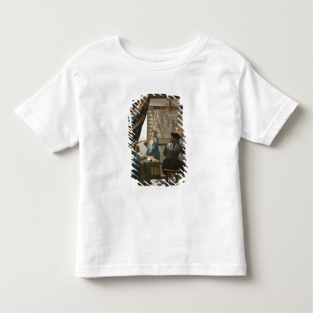The Artist's Studio, c.1665-66 (oil on canvas) Toddler T-Shirt (Front)