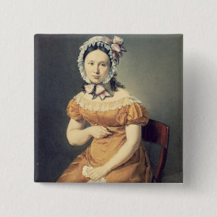 The artist's wife Catharine, 1825 15 Cm Square Badge