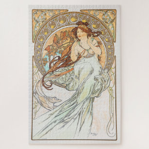 The Arts - Music 1898: An Art Nouveau by Mucha  Jigsaw Puzzle