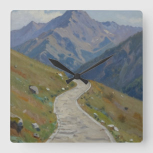 The Ascending Path: A Journey Through the Sunlit R Square Wall Clock