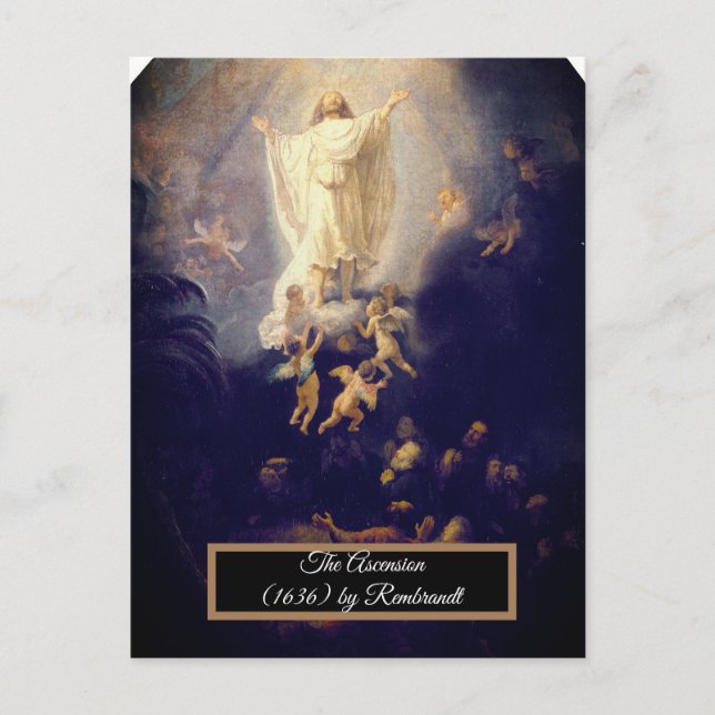 The Ascension by Rembrandt Postcard (Front)
