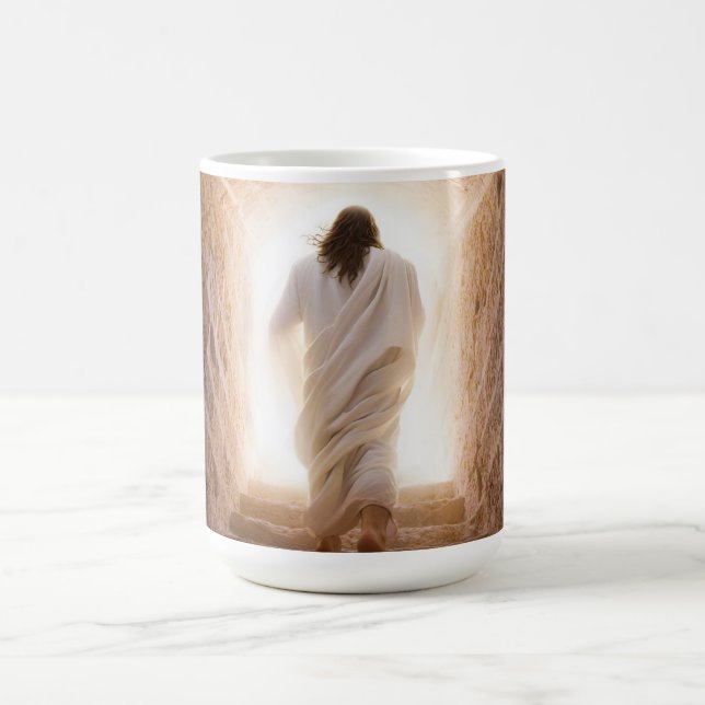 The Ascension – Jesus Walking Into the Light Magic Mug (Center)