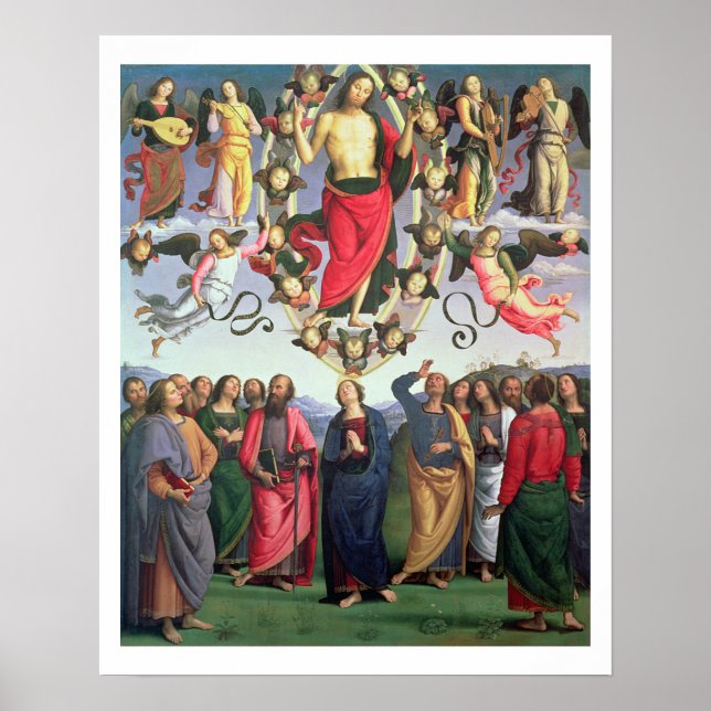 The Ascension of Christ, 1495-98 (oil on panel) Poster (Front)