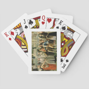 The Ascent of a Hot-Air Balloon in Madrid, detail Playing Cards