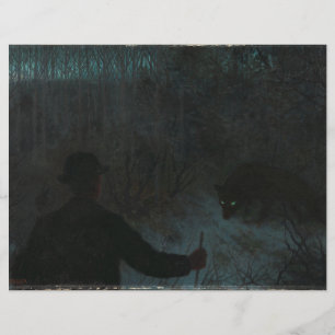 The Ash Lad and the Wolf Scrapbook Paper