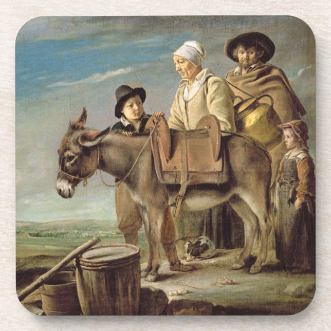 The Ass (oil on canvas) Coaster (Front)