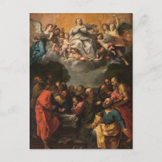 The Assumption of Mary by Guido Reni Postcard (Front)