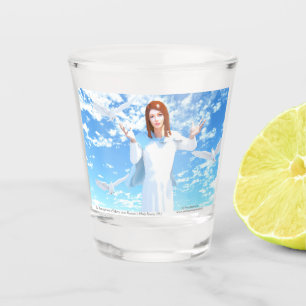 The Assumption of Mary into Heaven Shot Glass