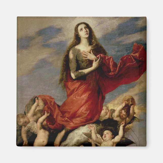 The Assumption of Mary Magdalene, 1636 Magnet (Front)