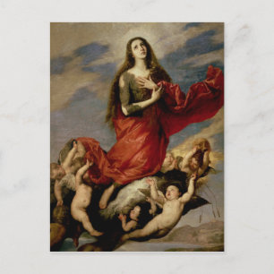 The Assumption of Mary Magdalene, 1636 Postcard