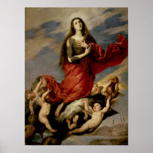 The Assumption of Mary Magdalene, 1636 Poster