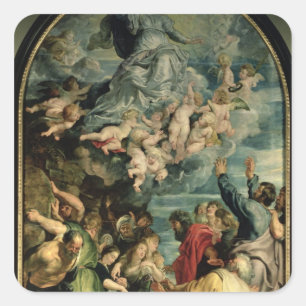 The Assumption of the Virgin Altarpiece, 1611/14 Square Sticker