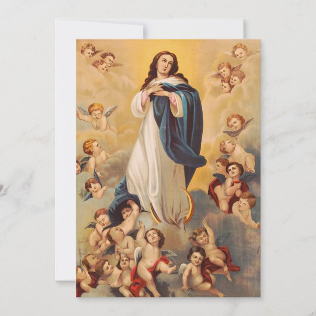 The Assumption of the Virgin Mary Invitation (Front)