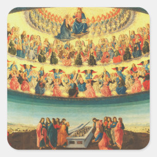 The Assumption of the Virgin Mary Square Sticker