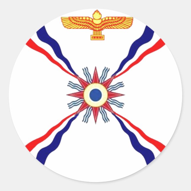 The Assyrian Chaldean Syriac Store Classic Round Sticker (Front)