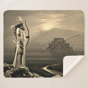 The Assyrian King Sherpa Blanket