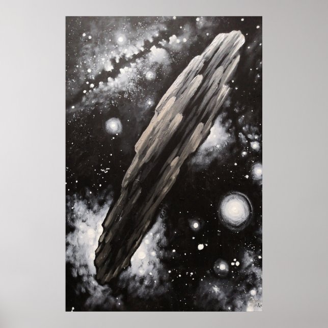 The asteroid Oumuamua Poster (Front)