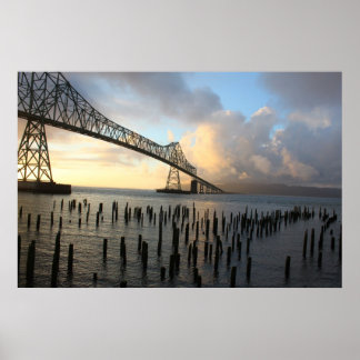 The Astoria-Megler Bridge At Sunset Poster