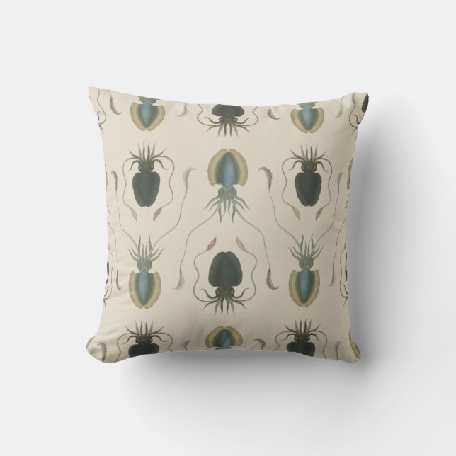 The Astrolabe Molluscs (green) Cushion (Front)