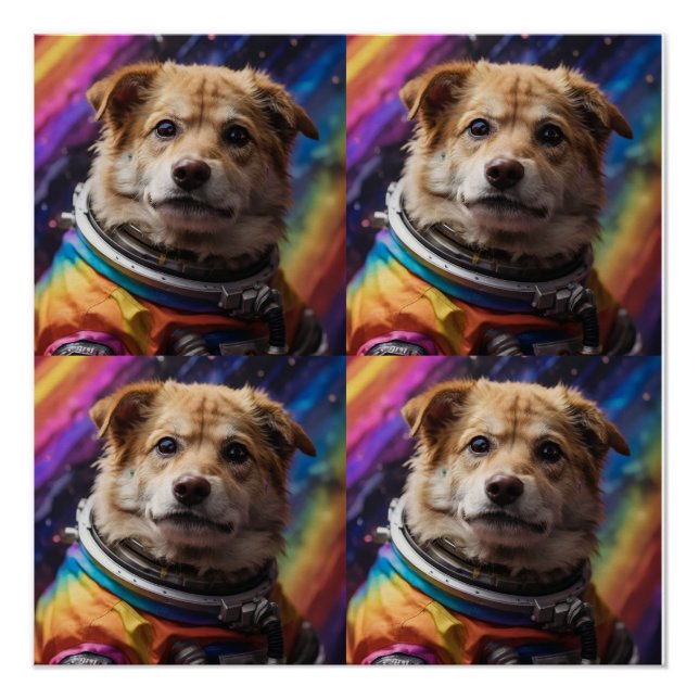 the astronaut dog poster (Front)