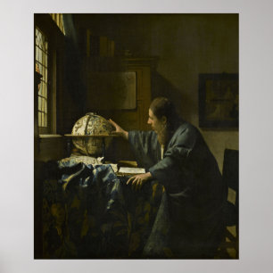 The Astronomer (1668) — Vermeer Poster