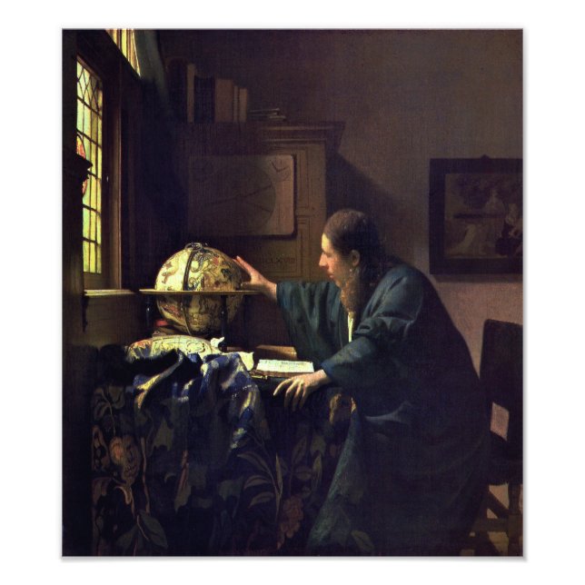 The Astronomer by Johannes Vermeer Photo Print (Front)