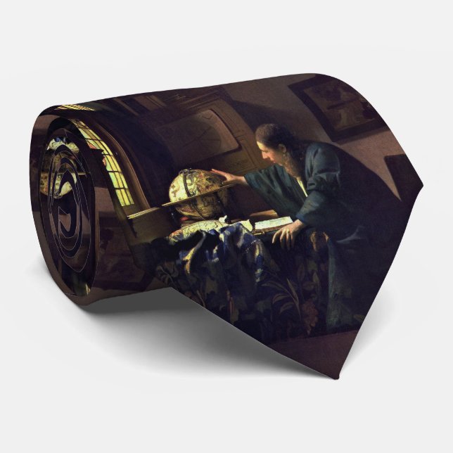 The Astronomer by Johannes Vermeer Tie (Rolled)