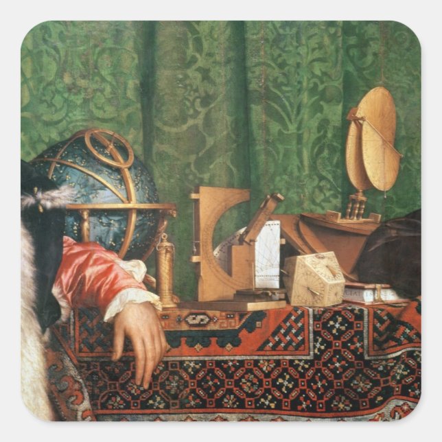 The astronomical instruments square sticker (Front)