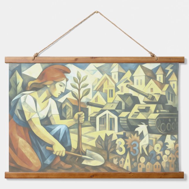 The Asymmetry of a Fight Hanging Tapestry (Front)