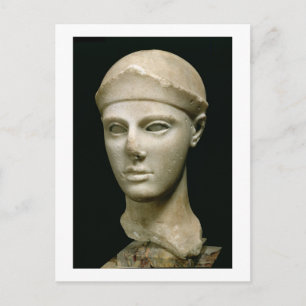 The Athena of Aegina, wearing a helmet, head of a Postcard
