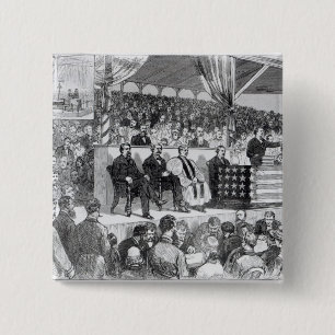 The Atlanta International Cotton Exposition 15 Cm Square Badge